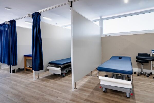 Área de atención médica en las instalaciones de Clínica Arnao en Telde